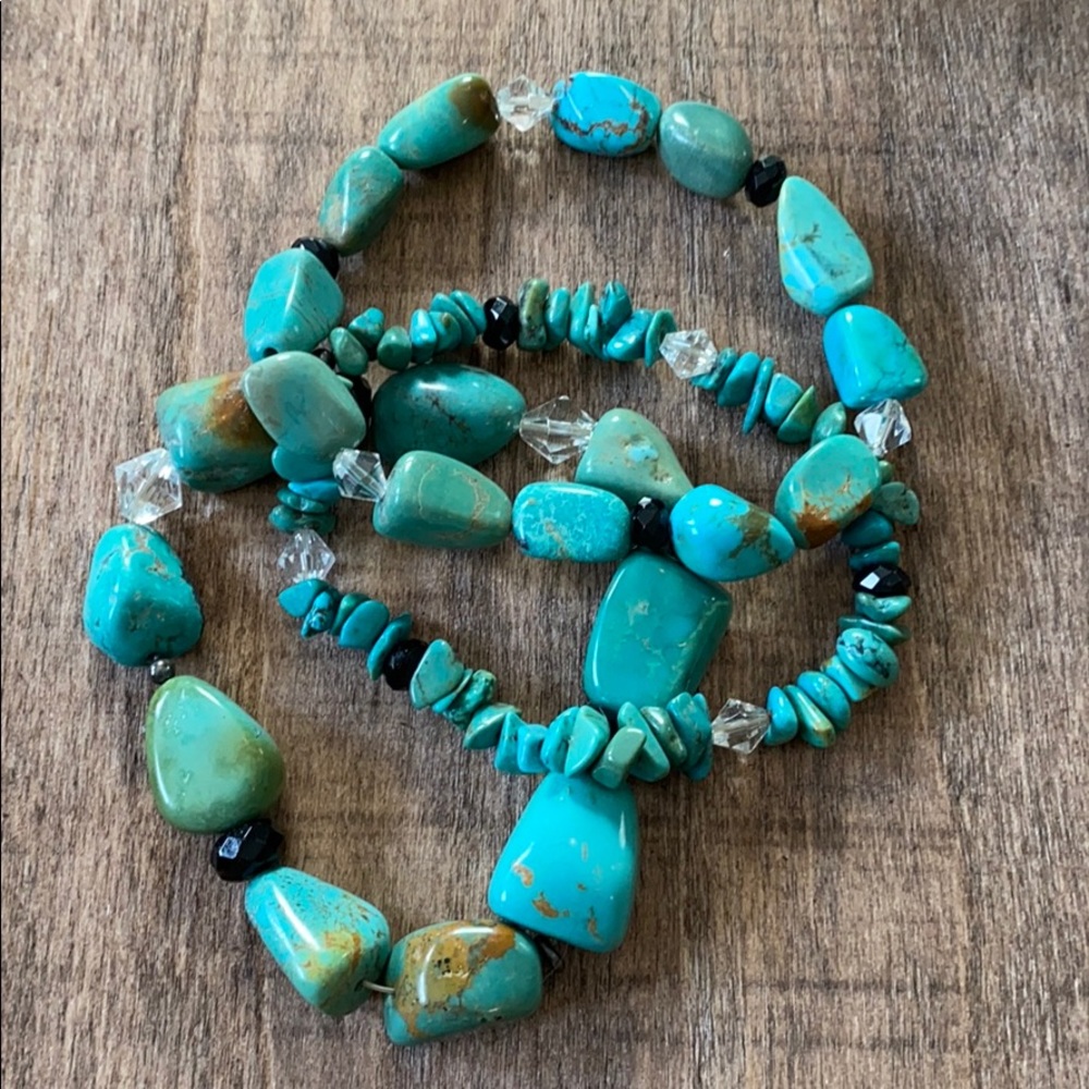 Silpada Turquoise Stretch Bracelets